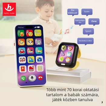 Fejlesztő játék: Szimulált mobiltelefonos óra érintőképernyővel és fényképezési funkcióval; Anyag: Műanyag; Tápellátás: Li-ion akkumulátor; Memória: Memória nélküli; 4–6 éveseknek