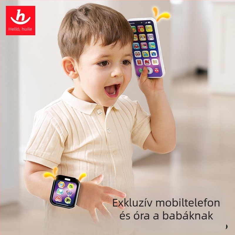 Fejlesztő játék: Szimulált mobiltelefonos óra érintőképernyővel és fényképezési funkcióval; Anyag: Műanyag; Tápellátás: Li-ion akkumulátor; Memória: Memória nélküli; 4–6 éveseknek