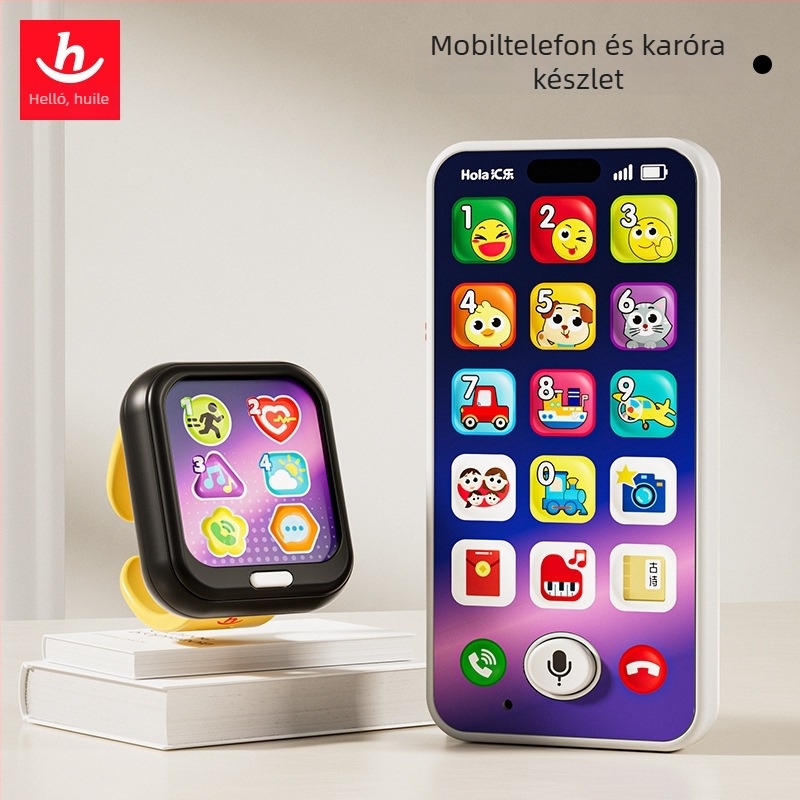 Fejlesztő játék: Szimulált mobiltelefonos óra érintőképernyővel és fényképezési funkcióval; Anyag: Műanyag; Tápellátás: Li-ion akkumulátor; Memória: Memória nélküli; 4–6 éveseknek