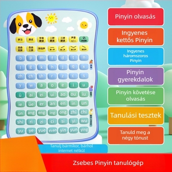 Gyerekeknek szóló pont-olvasó toll – zenei funkció, offline működés, műanyag test, lítium elem, 4–6 éveseknek