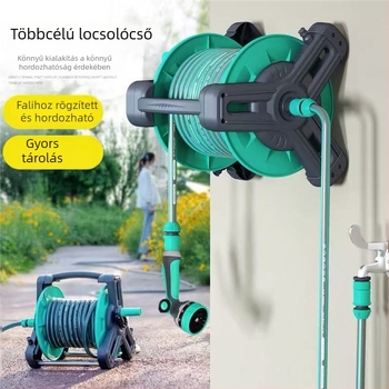 Multifunkcionális magasnyomású vízpisztoly készlet, modell M1, PVC burkolat; 3-6 m-es sugár; háztartási kertészkedéshez, autómosáshoz és növények öntözéséhez