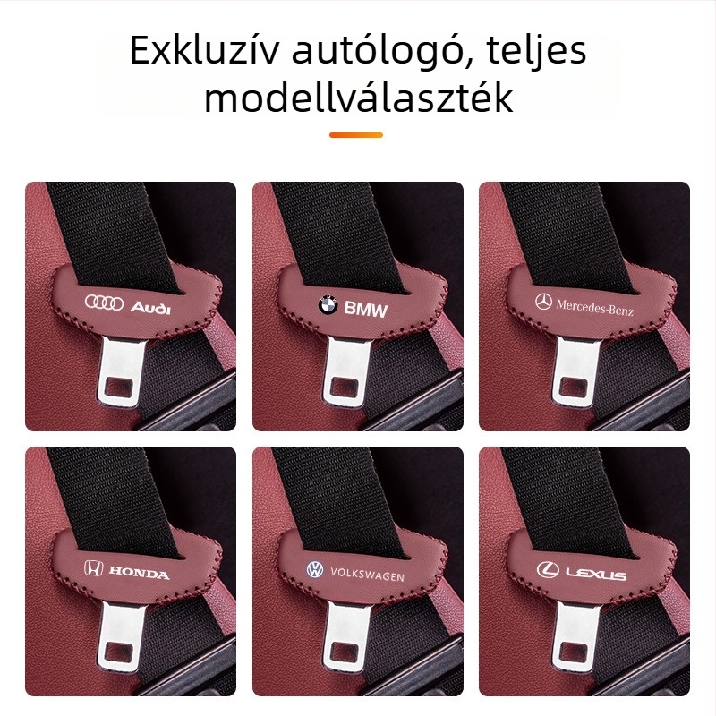 Biztonsági öv csat védőfedél, PU anyag, univerzális modell, Fatiir, testreszabható