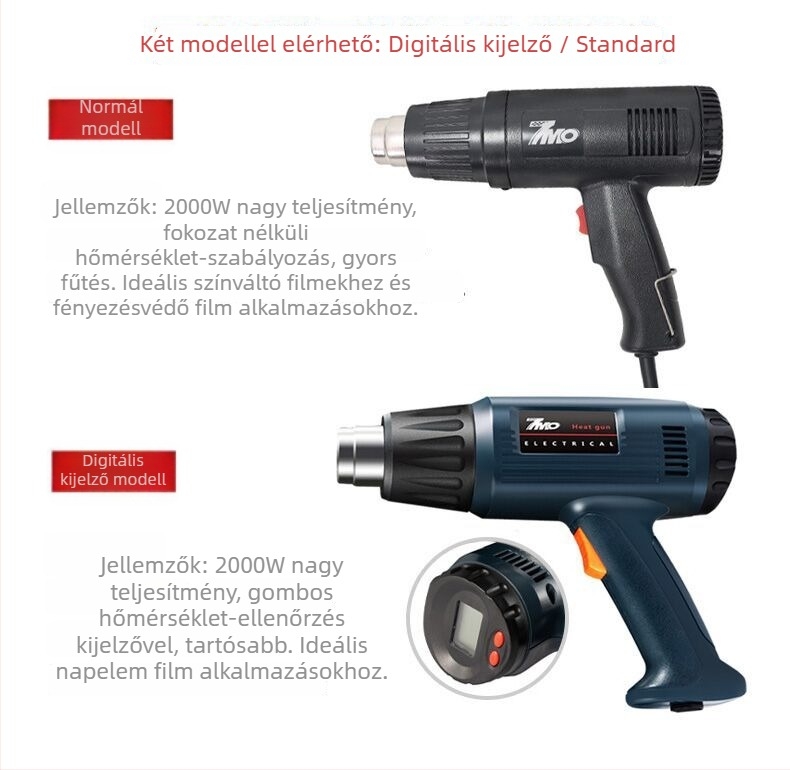 7MO Autófólia készlet hőlégfúvóval, kaparóval és PPF telepítő készlettel