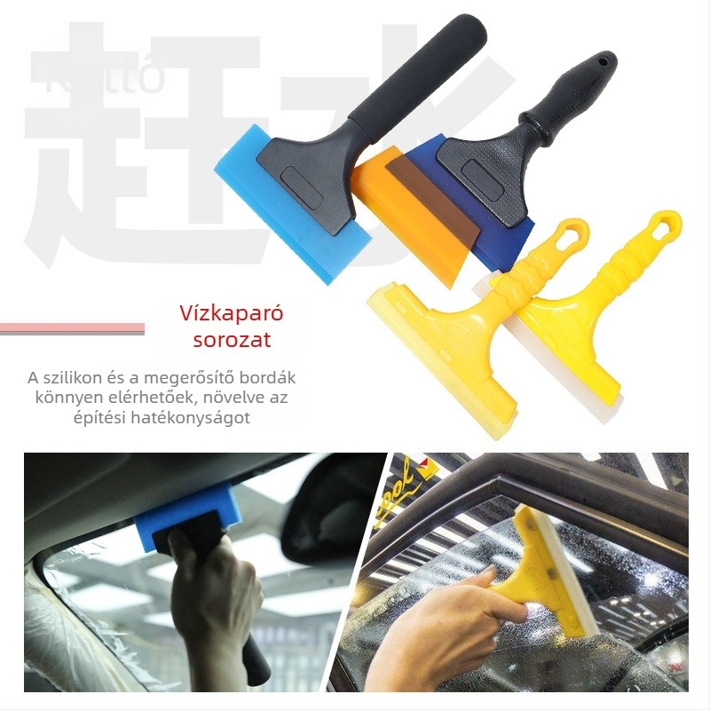 7MO Autófólia készlet hőlégfúvóval, kaparóval és PPF telepítő készlettel