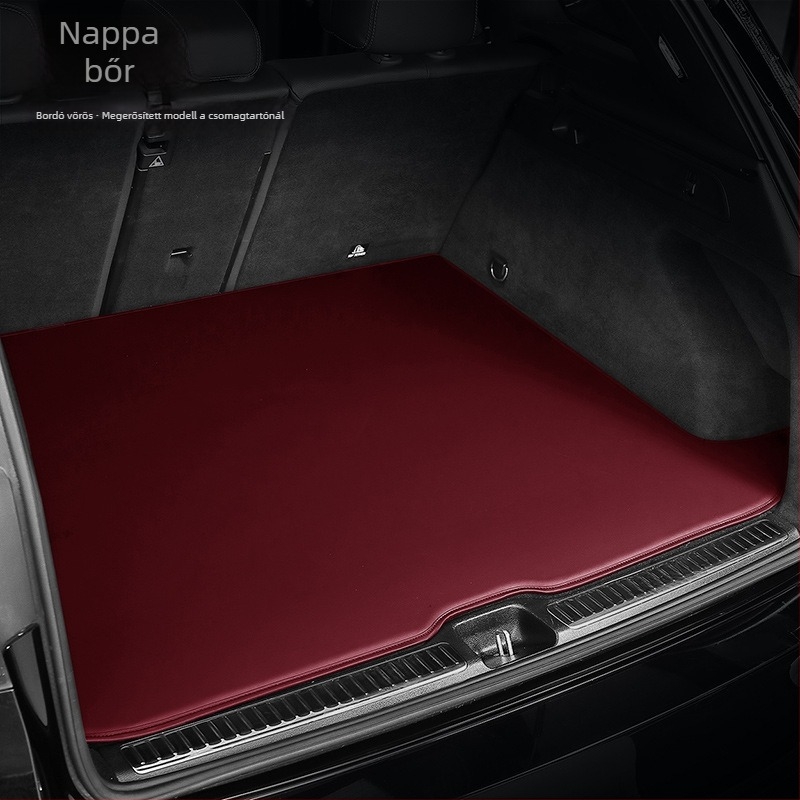 Bőrből készült csomagtér szőnyeg speciális autóhoz — megvastagodott, csendes, sík dizájn, testre szabható