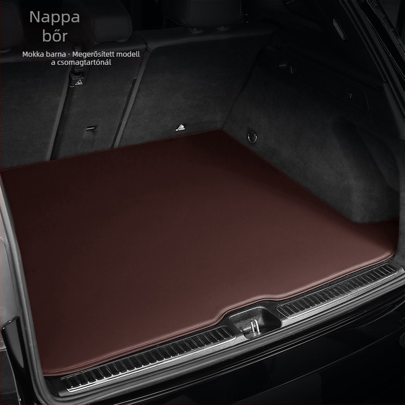 Bőrből készült csomagtér szőnyeg speciális autóhoz — megvastagodott, csendes, sík dizájn, testre szabható