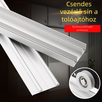 Gardrób csúszóajtó vezető rendszer — alumíniumötvözet, modell Bf-c378-1, Bufeison, T5 anodizált felület, modern minimalista stílus