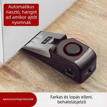 Ajtóstopper – lopás elleni védelem, otthoni és szállodai használatra, kézi működtetés, Modell 1