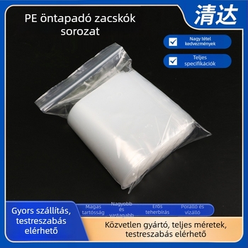 Önzáródó ékszerzacskók, HDPE/LDPE műanyag, cipzáras zárás, zárási hossz 5–20 cm