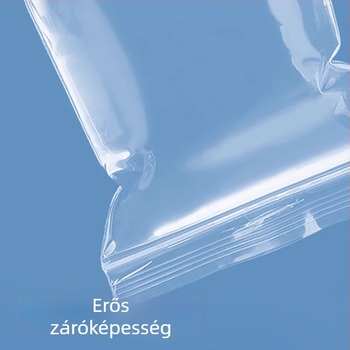 Önzáródó ékszerzacskók, HDPE/LDPE műanyag, cipzáras zárás, zárási hossz 5–20 cm