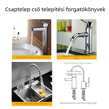 Csaptelep vízbevezető tömlő — 304 rozsdamentes acél, EU CE tanúsítvány, univerzális csatlakozók, kihúzható kivitel