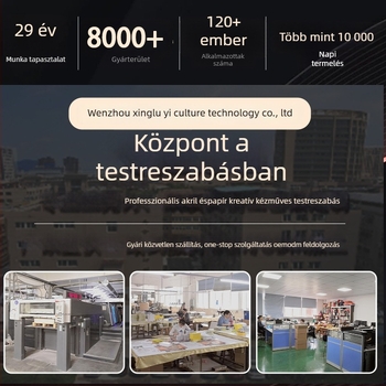 Akril zenedoboz – testreszabható, kézi hajtású DIY ajándék dekoráció logónyomtatással