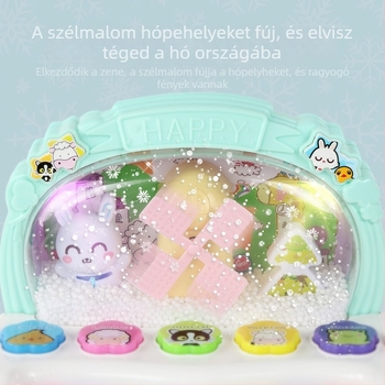 Hópehelyes oktató zenei zongora játék – elektronikus billentyűzet babáknak és totyogóknak (0–3 éves), műanyag, márka Zhi Xiaoyue