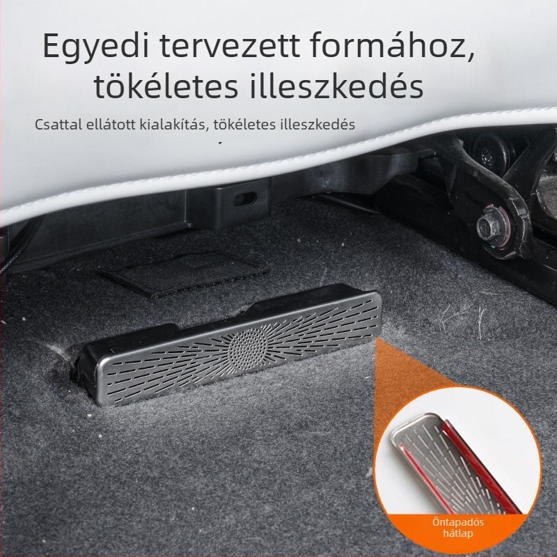 Xiaopeng P7/P7+ légkivezető védőfedél rozsdamentes acélból; OEM testreszabás; logó nyomtatás elérhető; határokon átívelő export