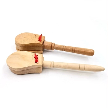 Bükkfa hanglemez – gyermekbarát fa ütőhangszer kiegészítő, fehér dobozos csomagolás