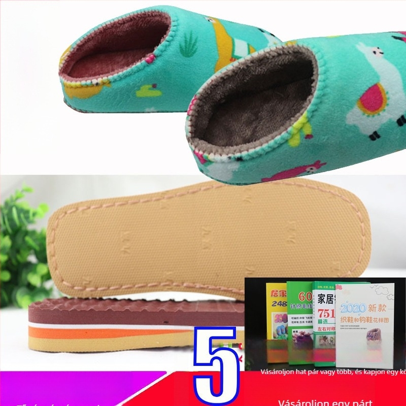 Kézzel készített cipőanyag gumiból, csúszásmentes talppal és flaneles spongéből készült felsőrésszel; alacsony/közepes/magas felsőrészű cipőkhöz illeszthető; vastított és sűrű anyag; minden évszakban használható