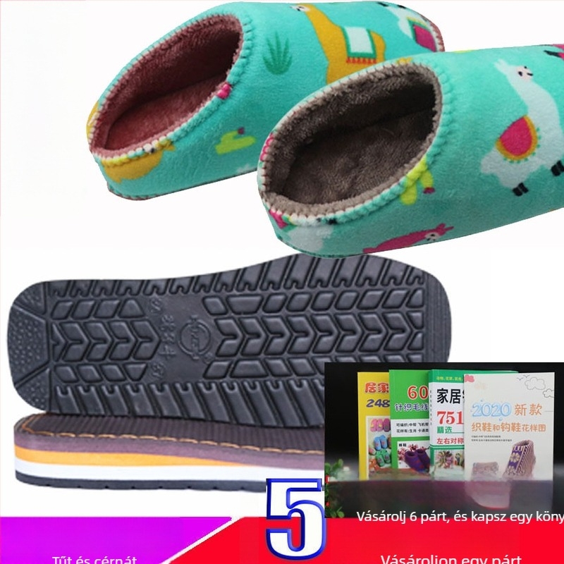 Kézzel készített cipőanyag gumiból, csúszásmentes talppal és flaneles spongéből készült felsőrésszel; alacsony/közepes/magas felsőrészű cipőkhöz illeszthető; vastított és sűrű anyag; minden évszakban használható