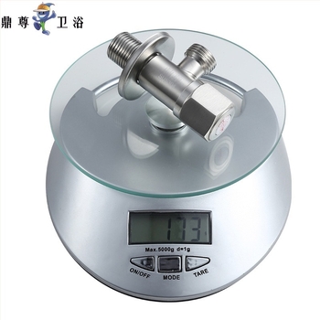DZ-1921 304 rozsdamentes acél szögletes vízcsap konyha és fürdőszobákhoz, menetes csatlakozás, működő nyomás 0,8 MPa, belső átmérő 15 mm