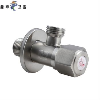 DZ-1921 304 rozsdamentes acél szögletes vízcsap konyha és fürdőszobákhoz, menetes csatlakozás, működő nyomás 0,8 MPa, belső átmérő 15 mm