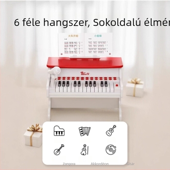 Gyerekeknek készült klasszikus zongora játék digitális billentyűzettel, korai zeneoktatás, 4-6 éveseknek, termékkód 18878