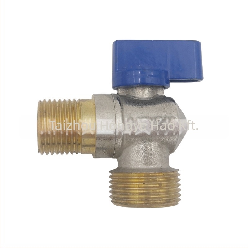 AV-025 Bronz gömbcsap, sarokos háromszög alakú, 15 mm-es menetes csatlakozású, WC öblítőhöz