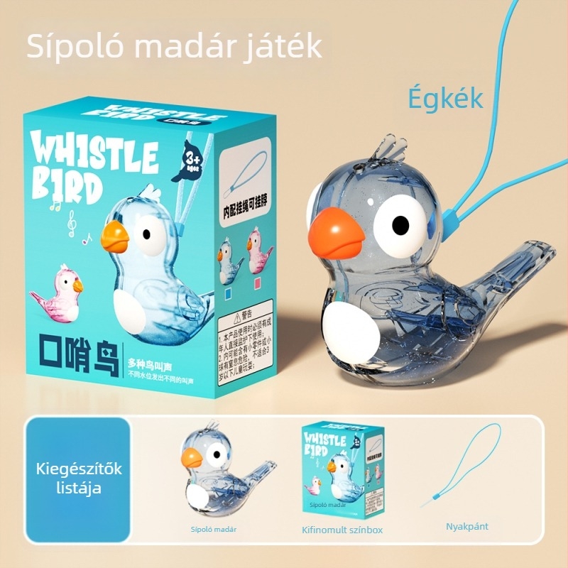 Műanyag gyerek síp játék, zenei hangszer, 4–6 éveseknek, csomagolás: színes doboz