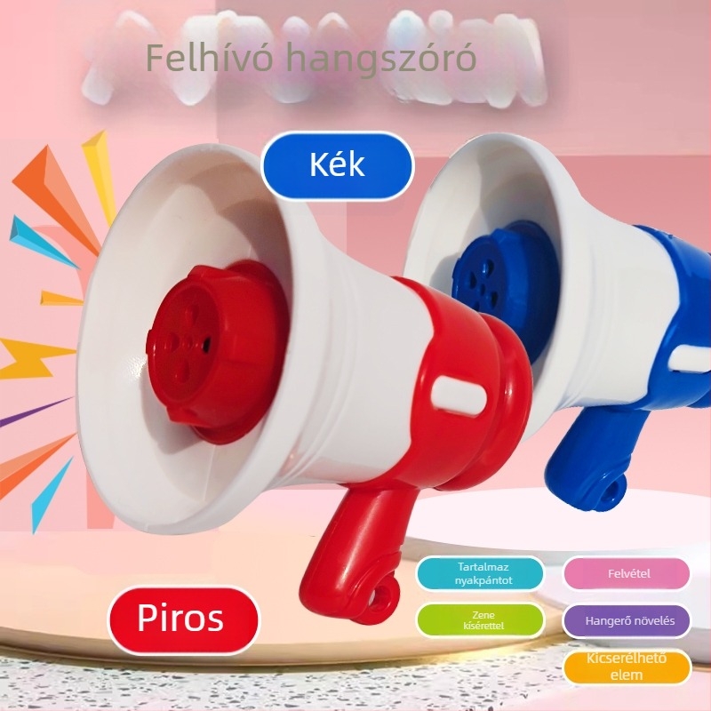 Mini kézben tartható játékhangszóró kulcstartóval — műanyag, 8x7, uniszex, 14+ éveseknek
