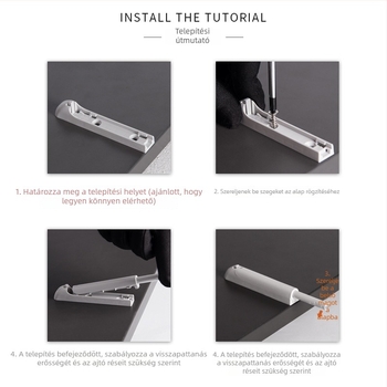 Mágneses érintő zár konyha/szekrényajtóhoz – ABS műanyag, modell Press-type touch beads, márka Turuibao, alkalmazás: szekrények és gardróbok