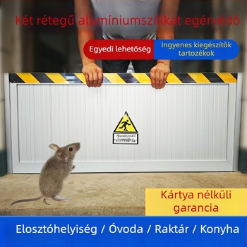 Rozsdamentes acél egérvédő falra szerelt ajtózár, fúrás nélküli telepítés, manuális működés, modern minimalist stílus