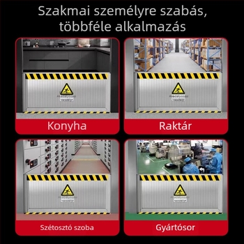 Rozsdamentes acél egérvédő falra szerelt ajtózár, fúrás nélküli telepítés, manuális működés, modern minimalist stílus