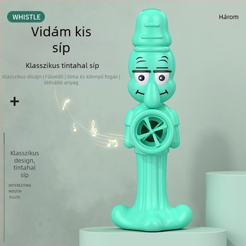 Gyerekeknek készült szájfúvó hangszer – ABS anyagból, cartoon polip dizájn, korai neveléshez, 4–6 éveseknek