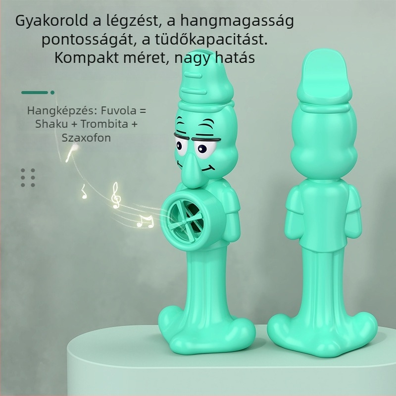 Gyerekeknek készült szájfúvó hangszer – ABS anyagból, cartoon polip dizájn, korai neveléshez, 4–6 éveseknek