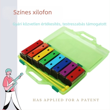 Orff hangszer gyerekeknek: oktáv Téglából készült zongora és xilofon, modellek TL8-15 és TL8-15R