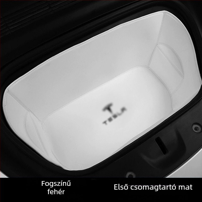 Bőr csomagtartó szőnyeg a Tesla Model Y-hoz, teljes lefedettség, verzió 3, testre szabható illeszkedés
