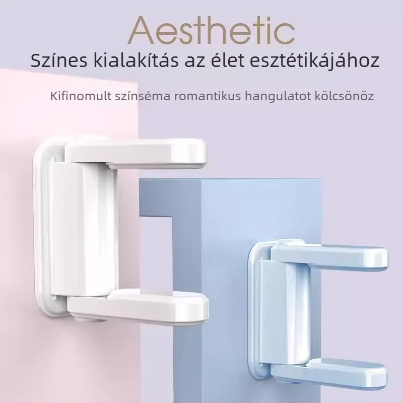 Ajtó stopper – ABS anyag, falra szerelhető, modell Regular Fit, Standard felépítés, kézi működtetés, modern minimalista stílus