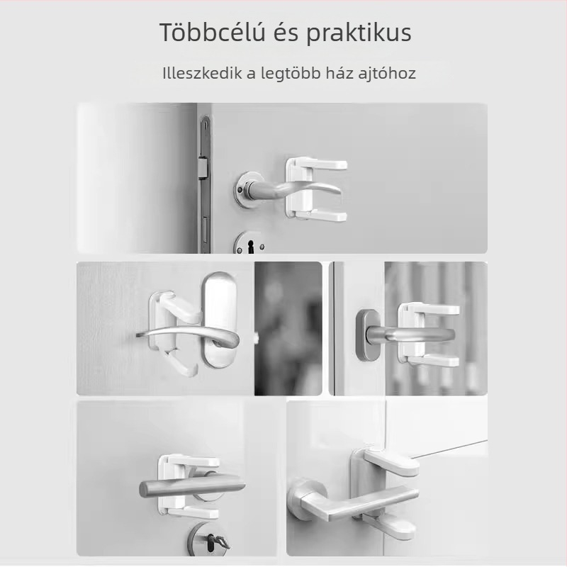 Ajtó stopper – ABS anyag, falra szerelhető, modell Regular Fit, Standard felépítés, kézi működtetés, modern minimalista stílus