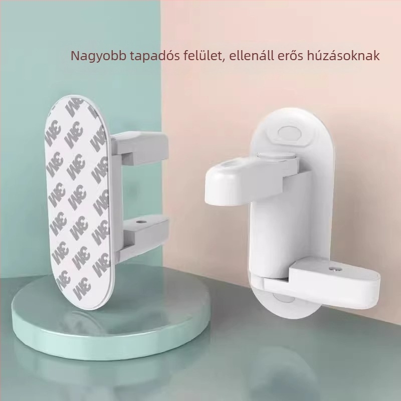 Ajtó stopper – ABS anyag, falra szerelhető, modell Regular Fit, Standard felépítés, kézi működtetés, modern minimalista stílus