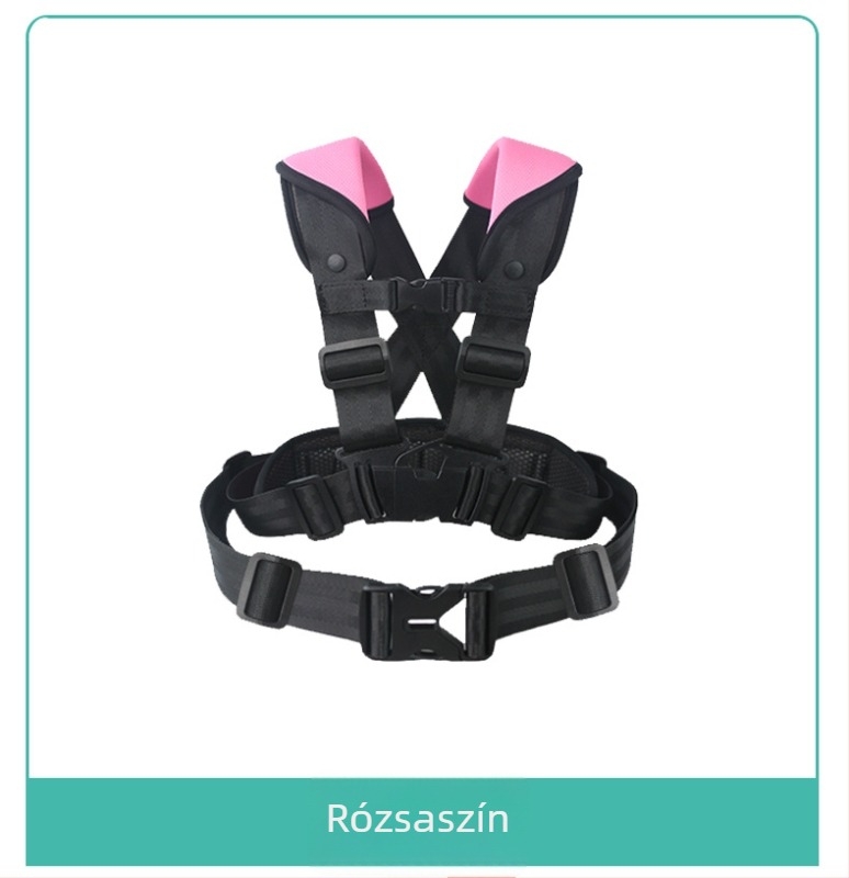 Gyerekeknek tervezett kerékpáros biztonsági mellény - poliészter anyagú, a gyermekek biztonságáért kerékpározás közben.