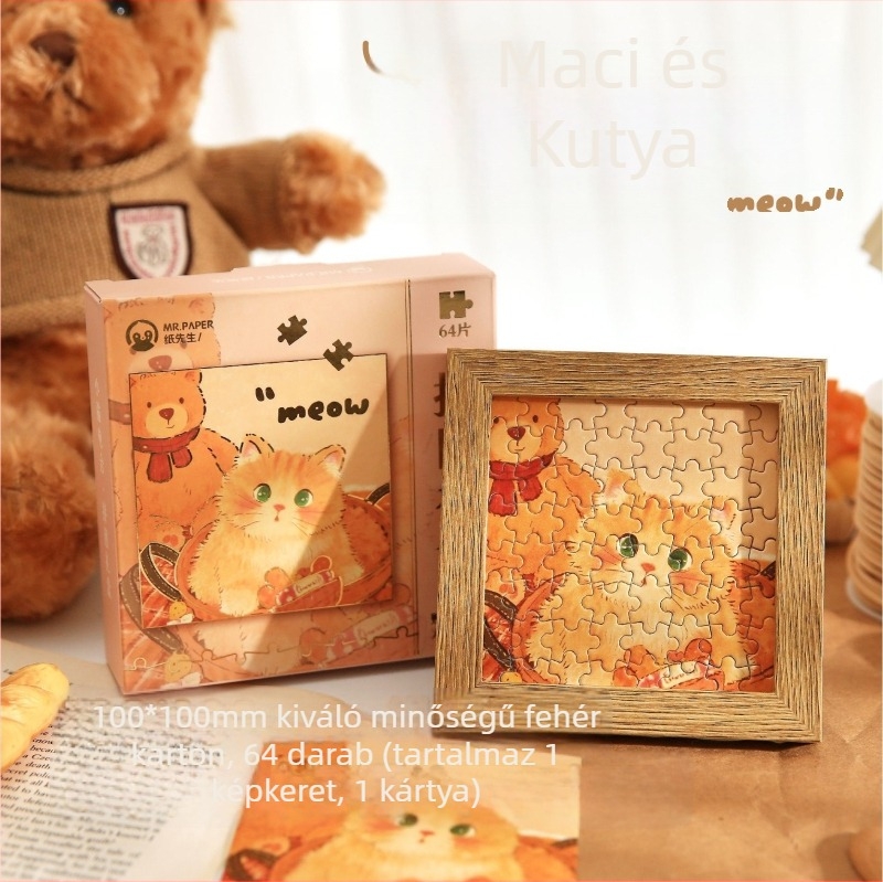 Mr. paper Síkkép puzzle — papír alapanyag, egy készlet, 15–35 éveseknek