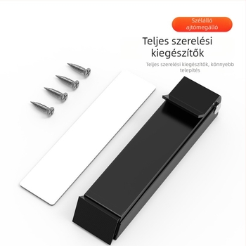 Fali szerelésű rejtett ajtóstop, 304 rozsdamentes acélból, modell 786, spray-fényezésű felület