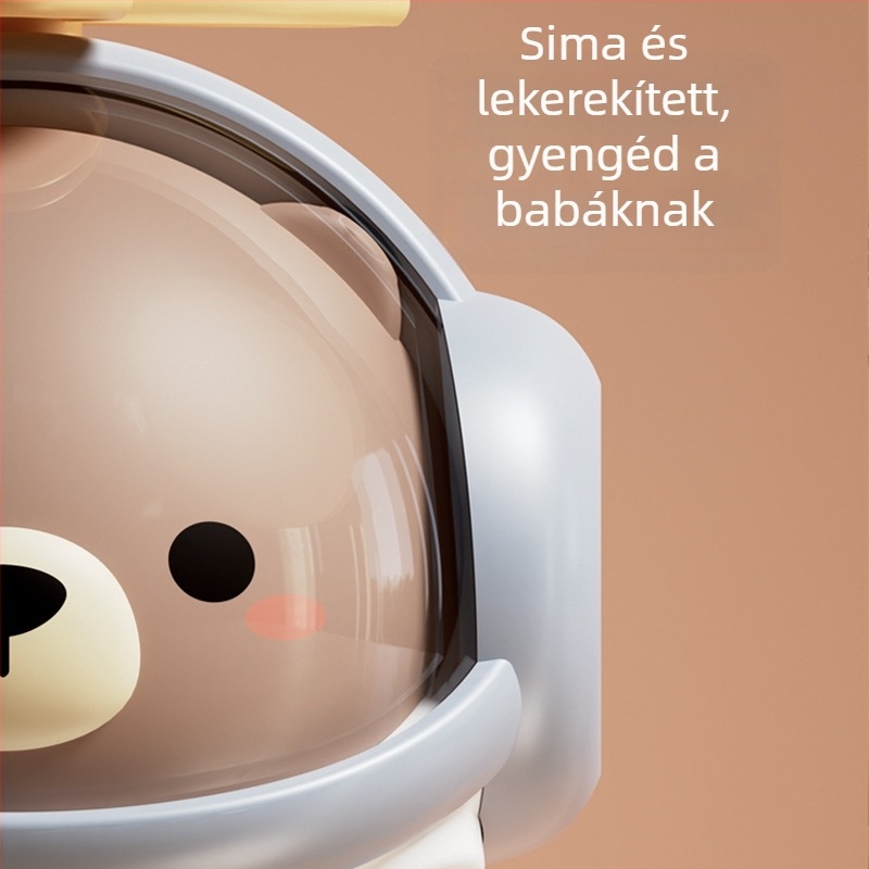 Aranyos Panda trombitás helikopter – zenei baba játék 0–3 éveseknek
