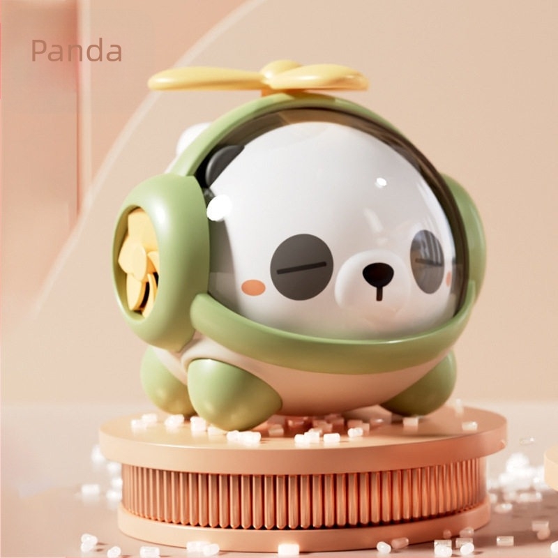 Aranyos Panda trombitás helikopter – zenei baba játék 0–3 éveseknek