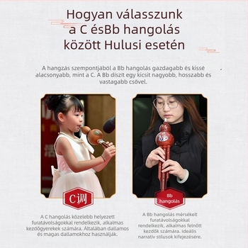 Hulusi, modell C, Qimei márka, 20 darab dobozban, csomagolás: gyanta