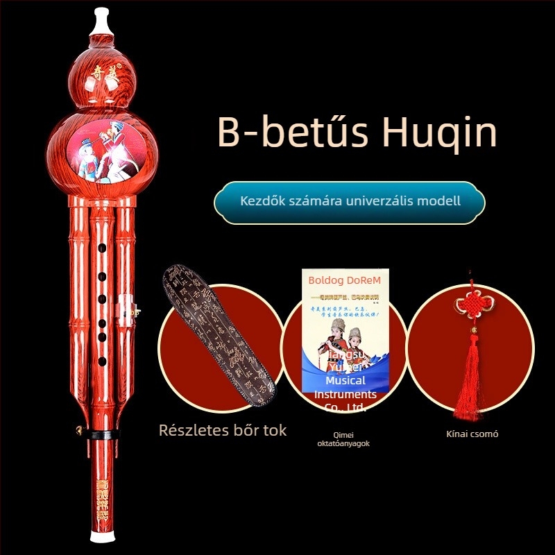 Hulusi, modell C, Qimei márka, 20 darab dobozban, csomagolás: gyanta