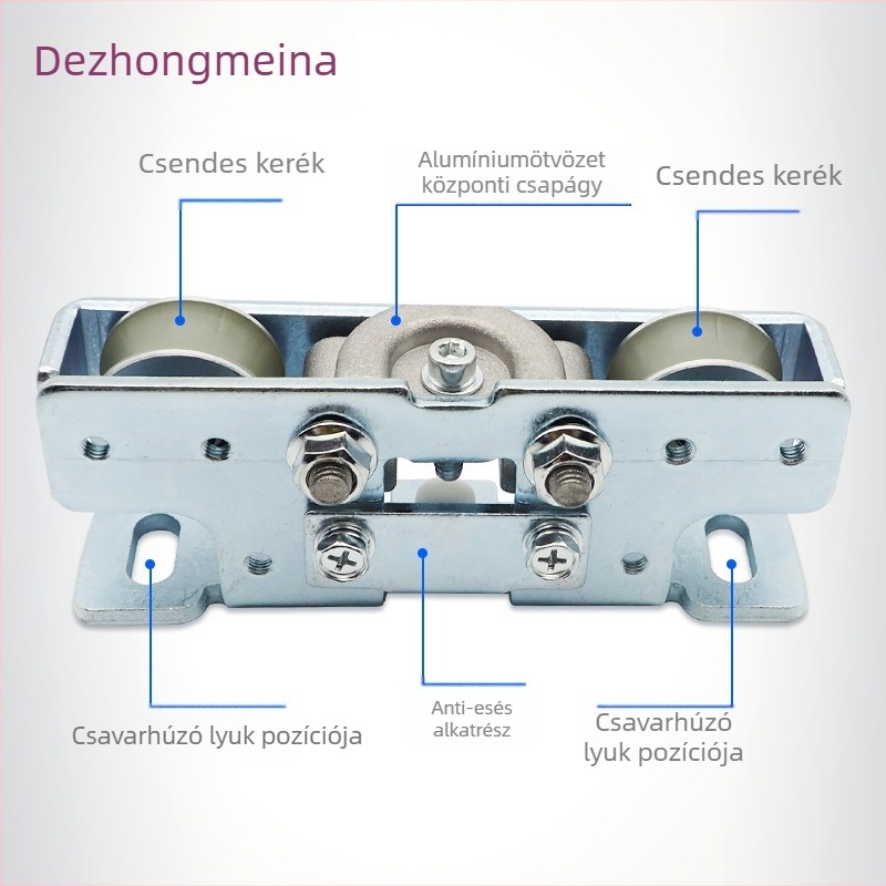 DL-02 Automata ajtó függő görgő poliuretán kerékkel | fém váz | alkalmas az automata ajtó sínhez | modern egyszerű stílus