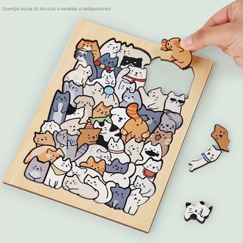 Fa állatos 3D puzzle gyerekeknek, 4–6 éveseknek, OEM logó testreszabás, licencelt privát címke