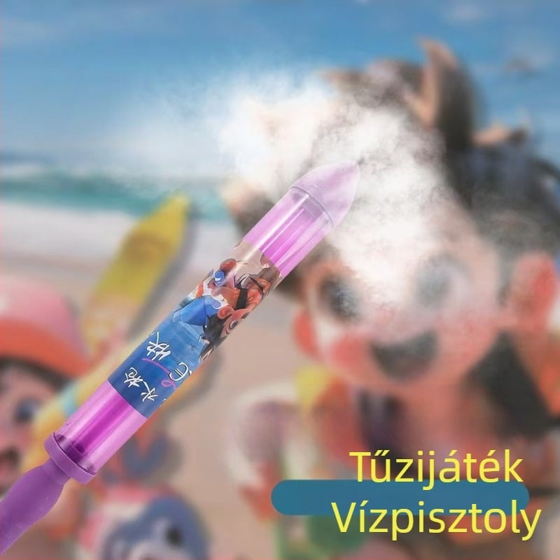 Tűzijáték vízipisztoly játék — PP anyag, 100 darab egy dobozban, 7–14 éveseknek, vízpermetes játék