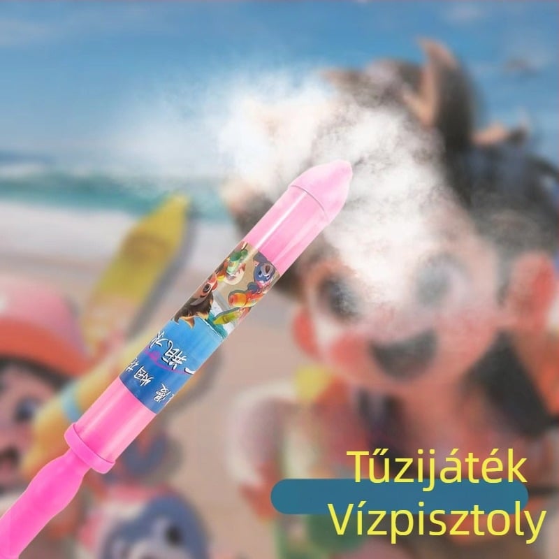 Tűzijáték vízipisztoly játék — PP anyag, 100 darab egy dobozban, 7–14 éveseknek, vízpermetes játék