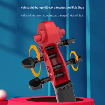 Játékhegedű – zenélő gyermekjáték 4–6 éveseknek, dekoratív rekvizit, kategória: egyéb játékok 14 év alattiak