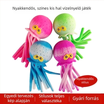 Tie-dye mintás polip – nyomkodható játék, amely felvesz vizet és spriccel vizet, interaktív játék strandhoz és medencéhez